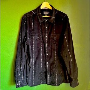 Pendleton Mens XL flannel shirt w silver highlights/silver buttons! Make offer!